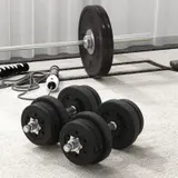 Kurzhantel Set 25KG Hantelset mit Hantelscheiben für Zuhause Stahl Refurbished – Bild 10