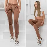 Freizeithose Sporthose Laufhose Hose Trainingshose Sport Damen BOLF Unifarben – Bild 1