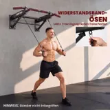 Klimmzugstange klappbar Klimmzüge mit rutschfesten Griffen, Wandmontage – Bild 8
