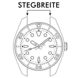 Silikon Uhrenarmband 18 20 22 24 mm Ersatz Armbanduhr Smartwatch kompatibel Band – Bild 2