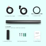 Thramono Stereo Soundbar, 80 W, Verbindung über Bluetooth, USB, TV Soundsystem – Bild 6