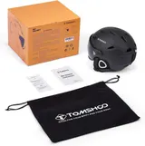 TOMSHOO Skihelm, Snowboard Helm mit Visier & Ohrenschützer, Belüftungsöffnungen, – Bild 4