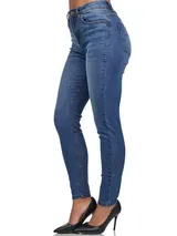 Tazzio Jeans Damen High Waist Skinny Fit Jeanshose Stretch Denim Hose – Bild 4