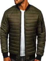 Sportjacke Übergangsjacke Sweatjacke Steppjacke Jacke Herren BOLF Bomberjacke – Bild 1