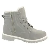 Kinderschuhe Boots Stiefeletten Winterschuhe Stiefel Gefütterte Schuhe Grau Neu – Bild 2