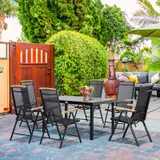 Sitzgruppe klappbar 7tlg. Balkonset 1 Tisch+6 Stühle Gartenmöbel Sitzgarnitur – Bild 3
