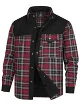 Indicode Herren Übergangsjacke INHolz-Hemd Jacke Holzfällerhemd Teddyfutter – Bild 1