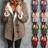 Damen Winter Jacke Wintermantel Mit Kapuze warm gefüttert Winterjacke Thermo NEU – Bild 5