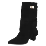 Damen Stiefel mit Reißverschluss und Reißverschluss Ital-Design 4204 in Schwarz – Bild 6