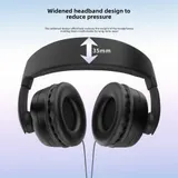 3,5 mm Stereo-Kopfhörer mit breitem Ohrmuschel-Design für komfortables länger – Bild 8