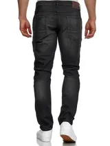Tazzio Jeans Regular Straight Fit Herren Jeanshose Stretch Denim Hose Designer – Bild 3