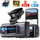 Dashcam Auto 2-Kanal 4K+1080P Autokamera Mit GPS 3.16 Zoll-Bildschirm Dashcam – Bild 1