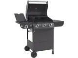 El Fuego Gasgrill Columbus 3-Brenner Grill mit Seitenkocher Garten schwarz - Neu – Bild 2