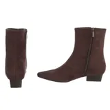 Damen Stiefeletten mit Reißverschluss Ital-Design 4063 in Braun – Bild 5