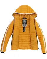 Navahoo Damen Jacke Steppjacke Übergangsjacke gesteppt Frühling Kapuze NEU B811 – Bild 4