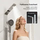 Duschsystem Regendusche mit 4 Massage-Modi, Chrom Duschset ohne Armatur HOROW – Bild 6