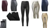 DAMEN  KUNSTLEDER LEGGINGS LEICHTES INNENFLEECE LEGGINS HOHE TAILLE HIGH WAIST – Bild 13
