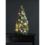 LED Weihnachtsbaum Kunsttanne Weihnachtskugeln Noel 65cm für 3 x AA Batterien – Bild 2
