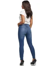 Tazzio Jeans Damen High Waist Skinny Fit Jeanshose Stretch Denim Hose – Bild 3