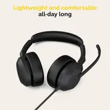 Jabra Evolve2 50 - Kabelgebundenes Stereo-Headset Air Comfort - Mikrofone mit ak – Bild 4