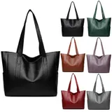 Damen Shopper Handtasche Schultertasche Umhängetasche Tragetasche Tote Tasche DE – Bild 14