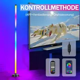 LED Stehleuchte RGB 10W Dimmbar Farbig Stehlampe Lichtsäule Standleuchte Dimmbar – Bild 8