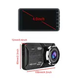 HD 1080P Dashcam Auto Vorne Hinten und Innen Autokamera Videorecorder G-Sensor – Bild 14