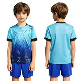 Jungen T-Shirt- Und Shorts-Set Ausbildung Sport Trainingsset Fußballkostüm – Bild 1