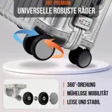 Aluminium Koffer Groß XL Reisekoffer Hartschalenkoffer Handgepäck Trolley – Bild 5