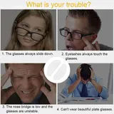 10 Stück Silikon Nasenpads selbstklebend Brillenpads Sonnenbrille Milchig Weiß – Bild 6