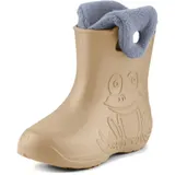 LADEHEID Gummistiefel Kinder Gefütterte Jungen Mädchen Thermo Regenschuhe 22-35 – Bild 1