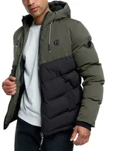 Indicode Herren Winterjacke INAgiotis-Herrenjacke Steppjacke Kapuze Jacke Männer – Bild 2