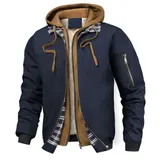 Herren Kapuzenpullover Sweatjacke Steppjacke Hoodie Sweatshirt Langarm Coat Top – Bild 14
