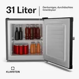 Mini Kühl-/Gefrierschrank 31 L Mini Tiefkühlschrank Freistehend Kühltruhe Retro  – Bild 6