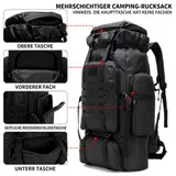 80L großer Wanderrucksack Reiserucksack Trekking Rucksack wasserabweisend – Bild 6
