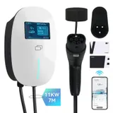 EV Ladegerät 11KW Wallbox 7m Ladekabel Typ 2 Heim Ladestation 6-16A APP 400V – Bild 1