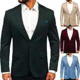Sakko Herrensakko Sweatjacke Anzug Klassische Unifarben Basic Herren BOLF Casual – Bild 4