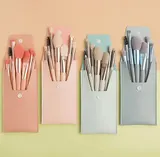 8-tlg Make-up Pinsel Set - Schminkpinsel mit Tasche - Reise Urlaub - Schminke – Bild 9