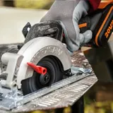 WORX WX531 Akku Hand-Kreissäge 20V Max bürstenloser Motor, 3 Sägeblätter – Bild 8