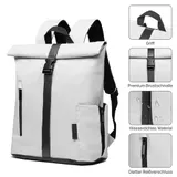 Rolltop Rucksack Wasserdicht Freizeitrucksack Schulrucksack Cityrucksack DHL – Bild 1