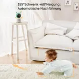 2K3MP 5 Zoll Babyphone mit 2 Kamera H.264 10mNachtsichtgerät Geräuschüberwachung – Bild 7