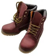 Herbststiefel Winterstiefel Mädchen Boots Stiefel Leder Dunkelrot Größe 33 – Bild 6