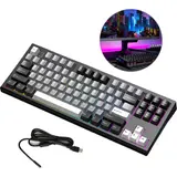 Mechanische Gaming-Tastatur PC Keyboard Kabellose Wireless Bluetooth/2,4 GHz/USB – Bild 23