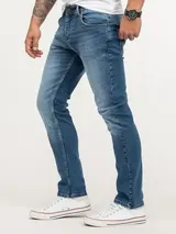 Herren Jeans Stretch Hose Lorenzo Loren Herrenjeans Regular Fit Blau LL-4002 NEU – Bild 3