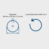 Scheppach Tauchsäge PL55 Handkreissäge Tauchkreissäge 1200W + 2 Führungschienen – Bild 3