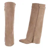 Damen Stiefel mit Reißverschluss Ital-Design 8270 in Hellbraun – Bild 5