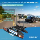 Kupplungs Fahrradträger FISCHER ProlineEvo2 Heckträger für 2 Fahrräder E-Bikes – Bild 2