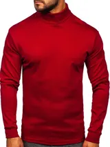 Pullover Sweatshirt Sweater Rollkragen Men Casual Unifarben Herren BOLF Classic – Bild 1