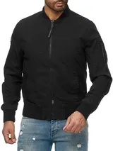 Redbridge Herren Jacke Übergangsjacke Bomberjacke Collegejacke Basic Schwarz Neu – Bild 5
