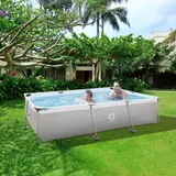 Frame Pool 300 x 207 x 65 Set Gartenpool Aufstellpool Schwimmbad grau mit Pumpe – Bild 2
